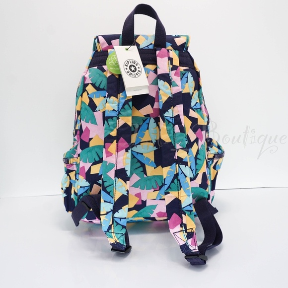 NWT Kipling BP4391 Ezra Travel Bag Backpack Polyester Radiant Palms Multi $129 main image 6